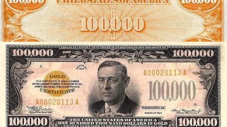 U AMERICI ZAISTA POSTOJI NOVČANICA OD 100000 DOLARA: Neverovatna priča koja se krije iza nje(VIDEO)