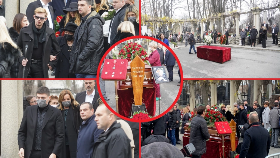 SAHRANJEN MILUTIN MRKONJIĆ: Potresan ispraćaj uz harmoniku, grobljem odzvanjala pesma "Čubura" (FOTO/VIDEO)
