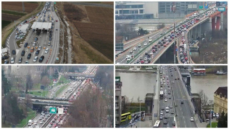 POČELE VELIKE PRAZNIČNE GUŽVE NA PUTEVIMA:Mnogi napuštaju prestonicu, na nekim naplatnim rampama zadržavanja i do 30 minuta
