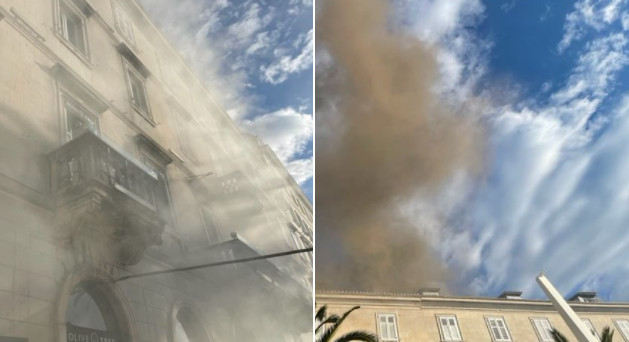 POŽAR U SPLITU: Gori u Dioklecijanovoj palati (VIDEO)