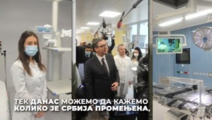 PREDSEDNIK VUČIĆ OBJAVIO SNIMAK: Srbija je danas drugačija zemlja, naš Klinički centar je najbolji u regionu! (VIDEO)