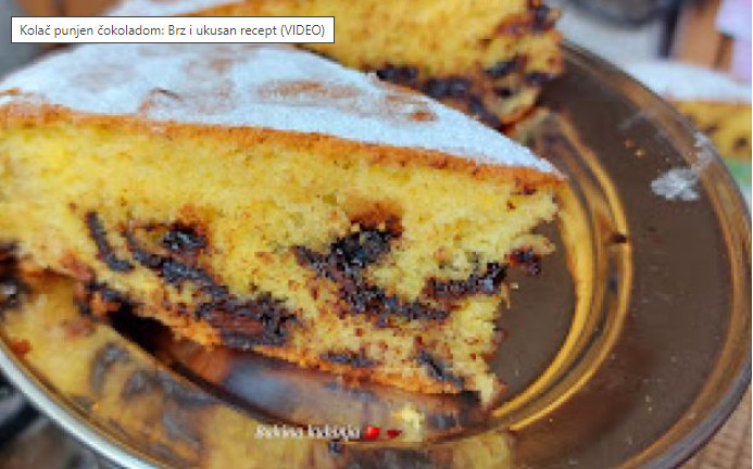 KOLAČ PUNJEN ČOKOLADOM Brz i ukusan recept