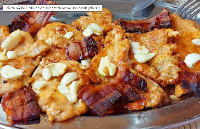 TRIK ZA NAJSOČNIJE ŠNICLE Recept za preukusan ručak