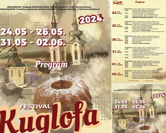 ZA VIKEND U SREMSKIM KARLOVCIMA Posetite Festival kuglofa, degustirajte i kupite prelepi tradicionalni kolač