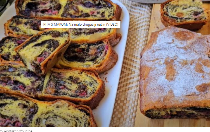 PITA S MAKOM JE UVEK OMILJENA Napravite je po ovom receptu, na malo drugačiji način