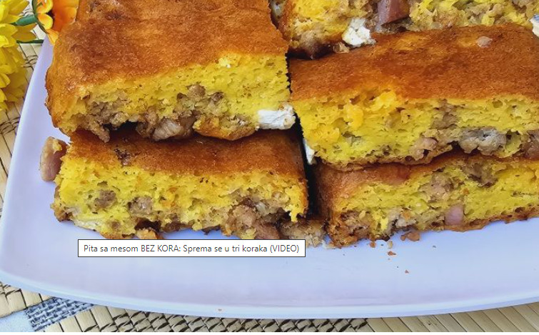 PITA SA MESOM BEZ KORA Sprema se u tri koraka, doručak na stolu vrlo brzo