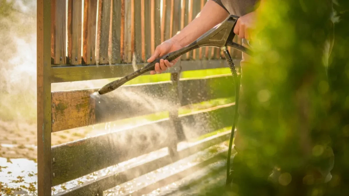 Očistite drvenu ogradu za deset minuta - rešite se algi i mahovine 
